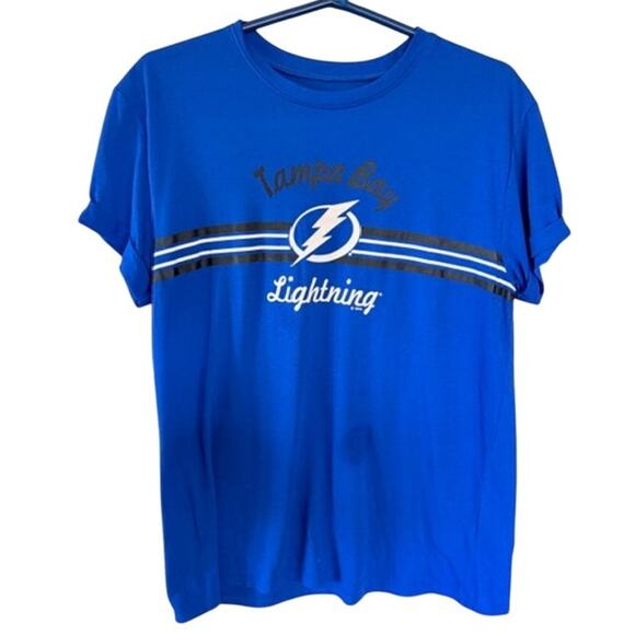 Tampa Bay Lightning Women’s Graphic Tee – Royal Blue – Size L (12/14) - Picture 2 of 7